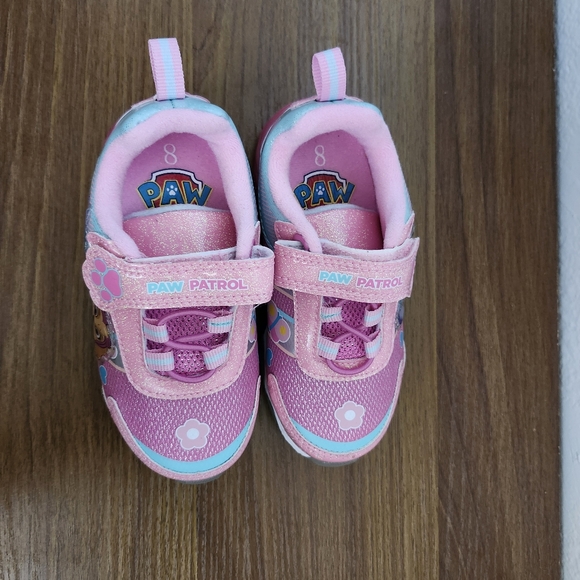 Paw Patrol Toddler Girls Shoes Size 8 Light Up Pink Sparkles Skye Everest NWOT - Picture 3 of 7